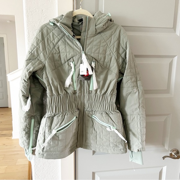 NWT Free People All Prepped Ski Jacket Greyed Olive - Picture 5 of 12